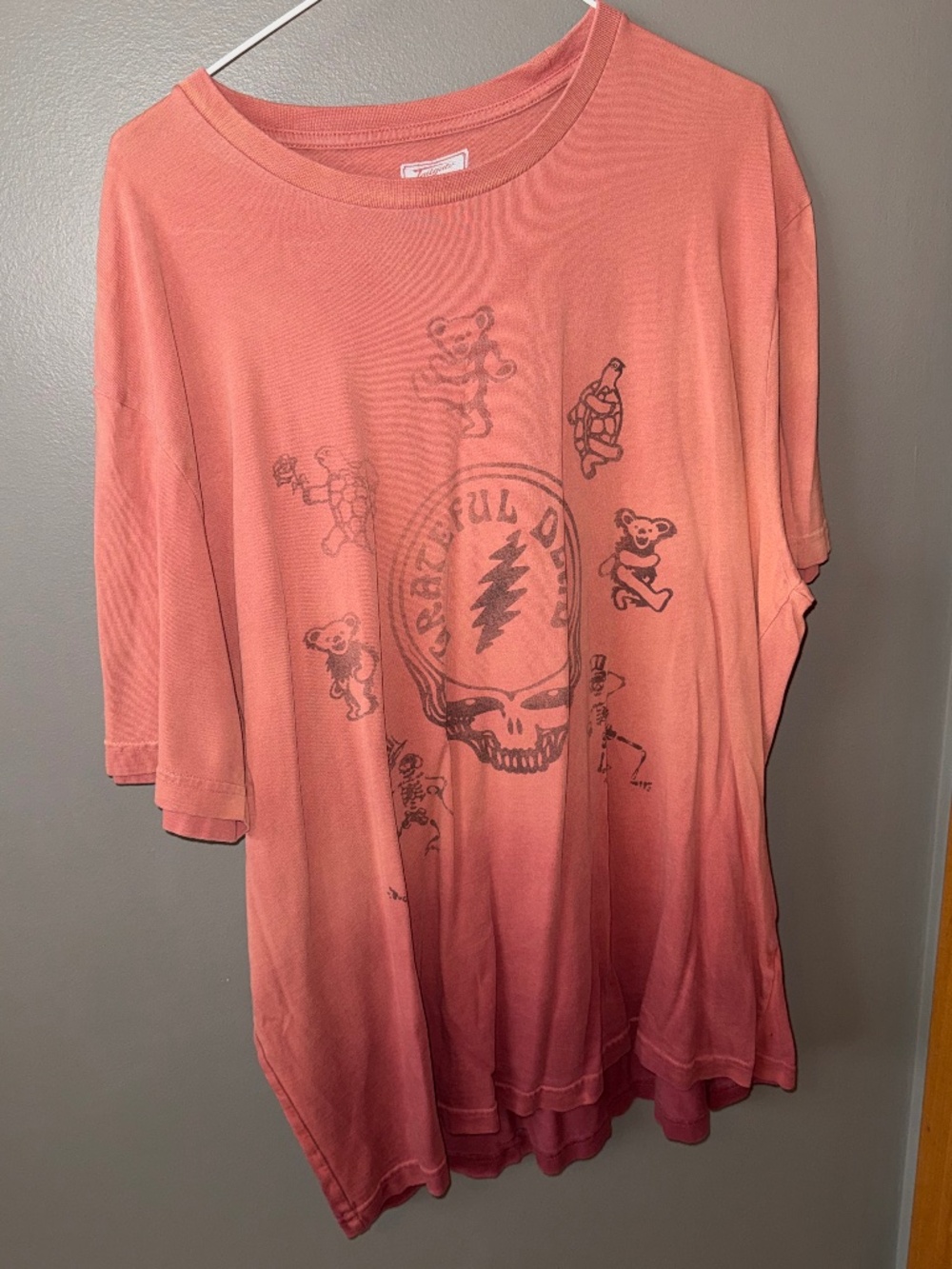 American Eagle, Grateful Dead Orange Distressed Graphic Tee